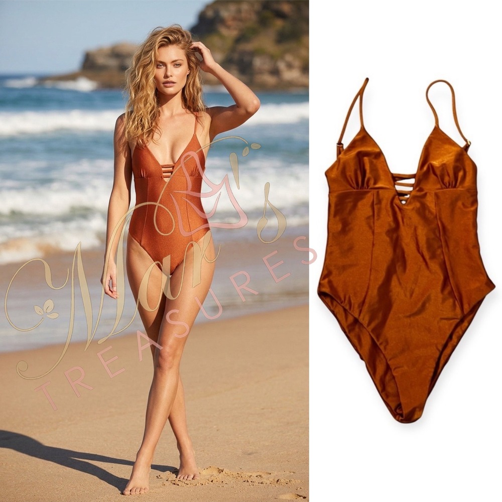 Issa de' Mar Women's Copper One-Piece Swimsuit Sz S